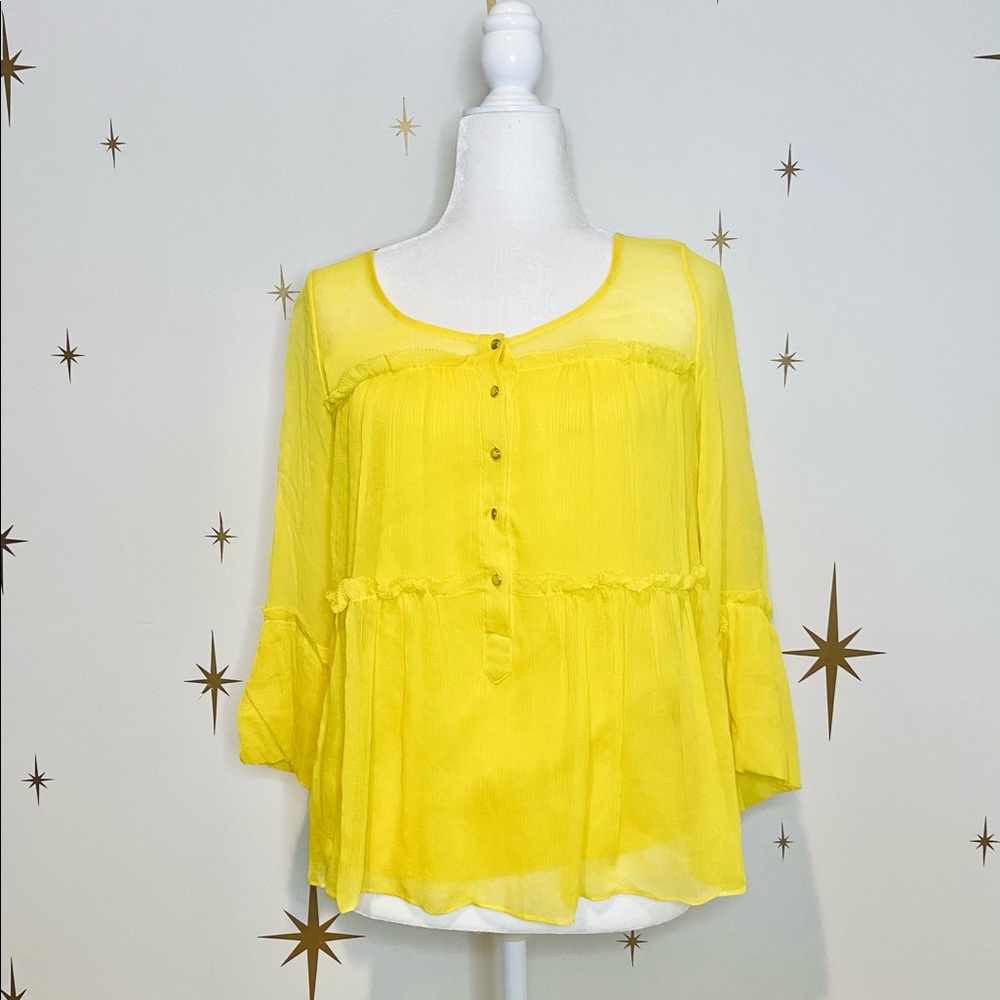 Diane Von Furstenberg Silk Campina Tiered Blouse